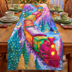 Santa Rail Journey Table Runner