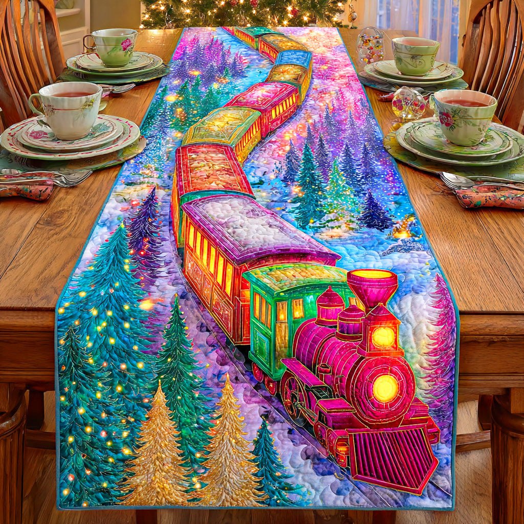 Santa Rail Journey Table Runner