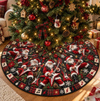 Santa Rock Christmas Tree Skirt