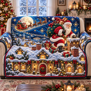 Santa Rooftop Delivery Sofa Cover - Made to Order