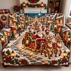 Santa Sleigh Christmas Parade Sofa Cover