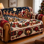 Santa Sleigh Sofa Cover