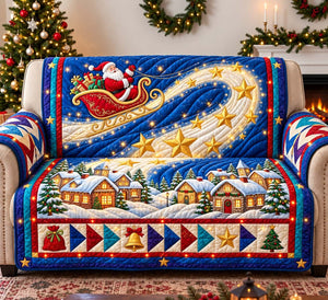 Santa Starry Sleigh Sofa Cover - Made to Order