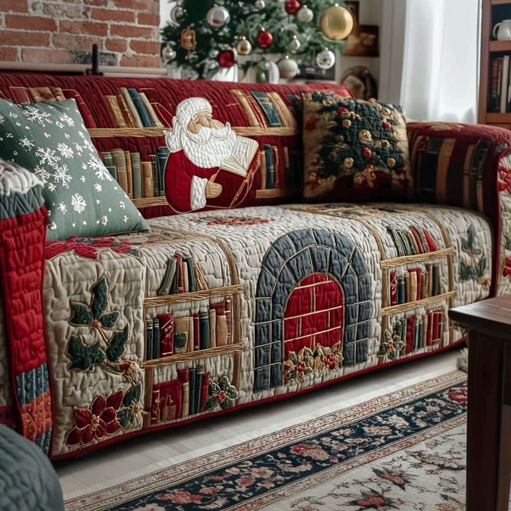 Santa Story Sofa Cover