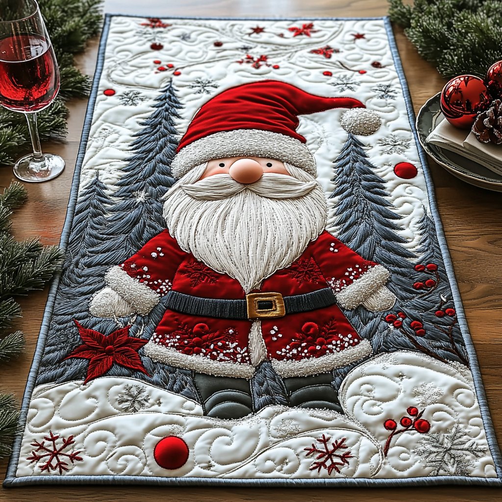 Santa Stroll Table Runner
