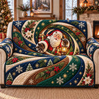 Santa Swirl Sofa Cover