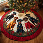 Santa Watchdog Christmas Tree Skirt
