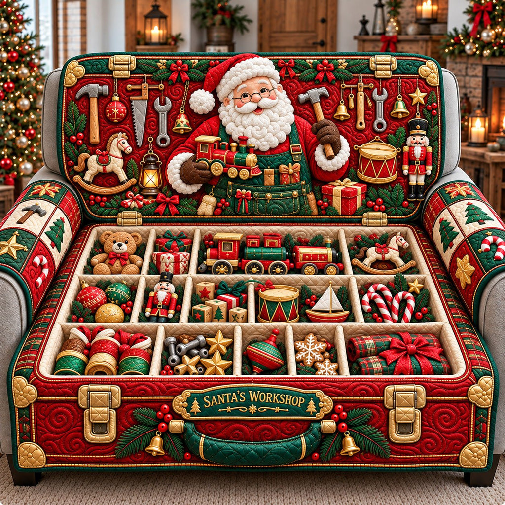 Santa Workshop Tool Chest Sofa Cover