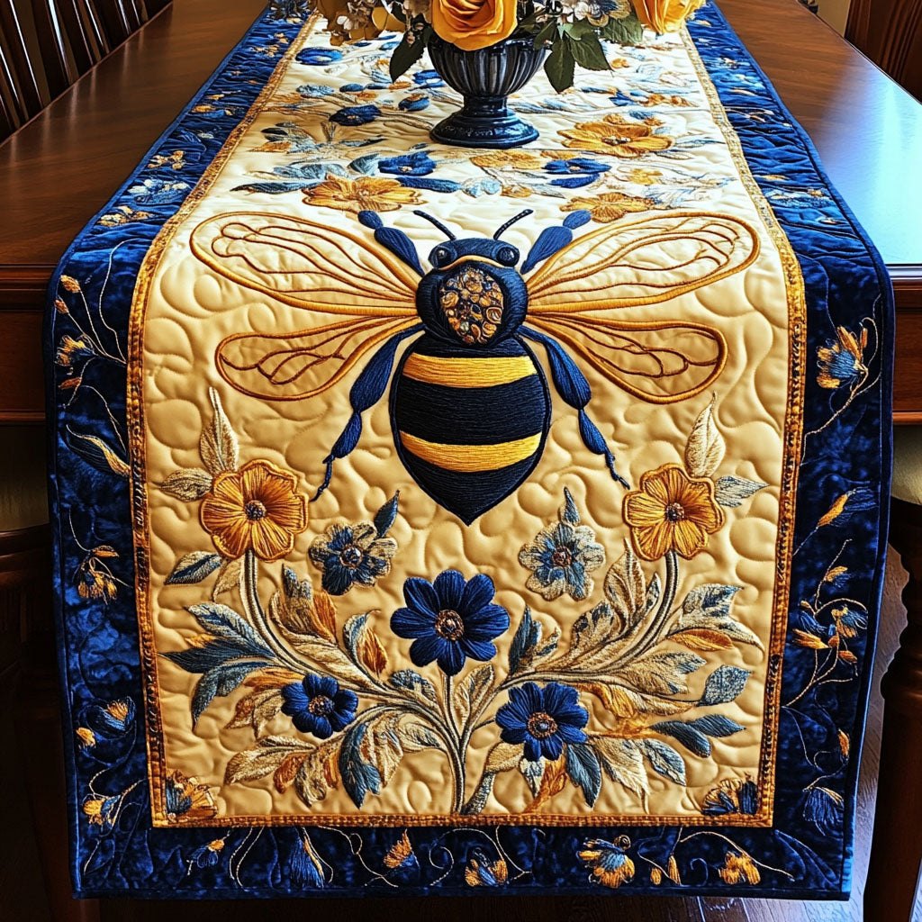 Sapphire Bee Table Runner