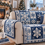 Sapphire Crystal Flurries Sofa Cover