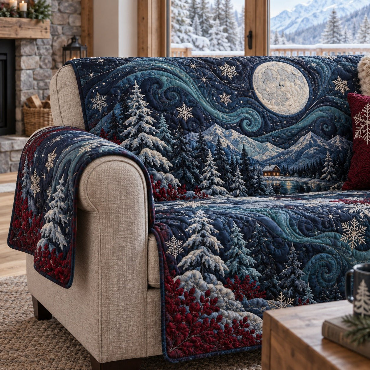 Sapphire Solstice Moon Sofa Cover