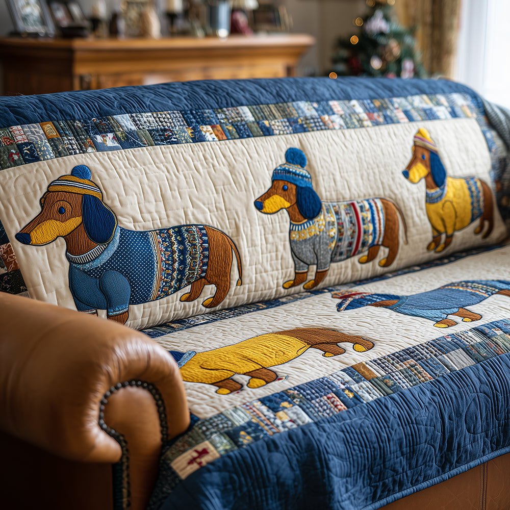Sausage Dog Season Sofa Cover