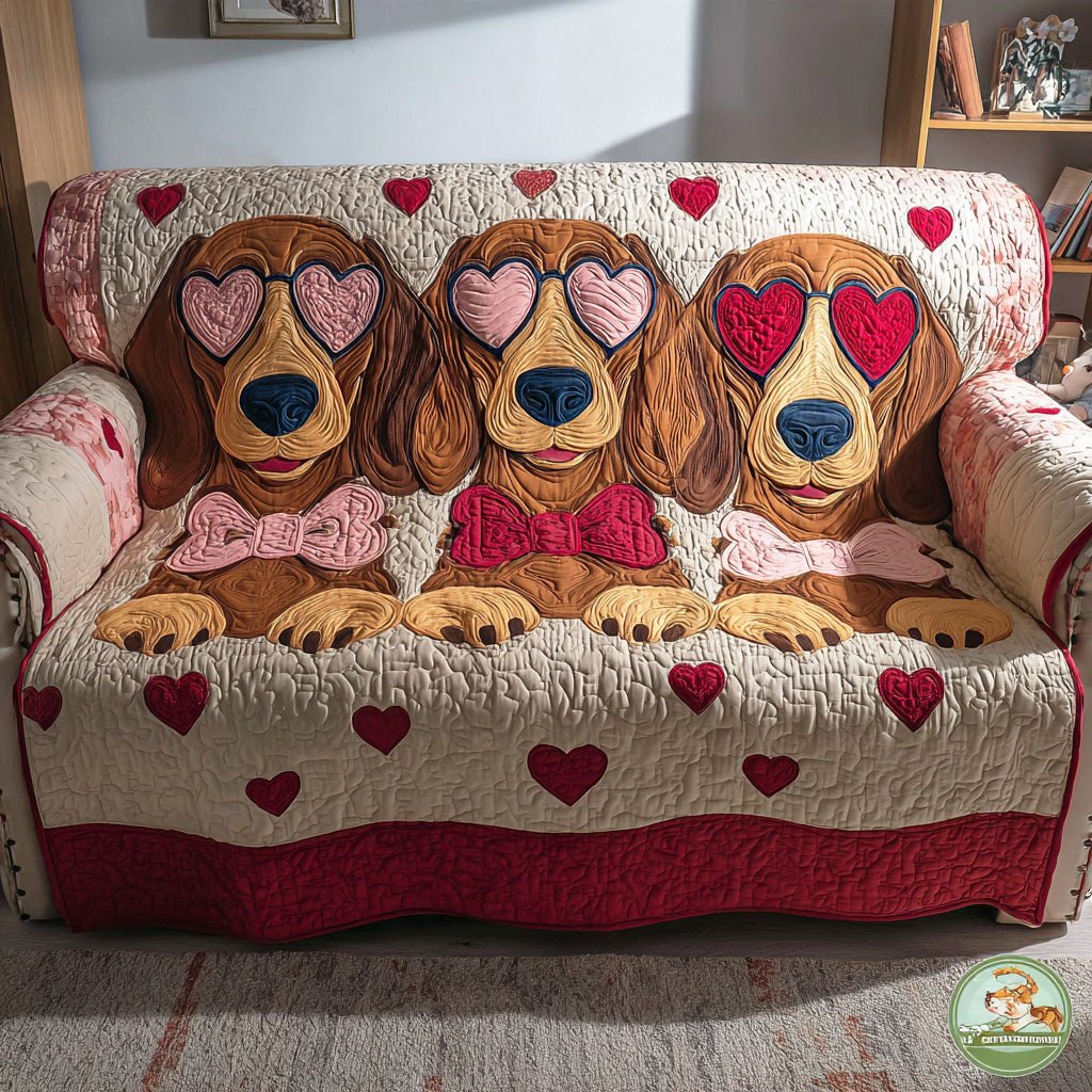 Sausage Hearts Sofa Cover