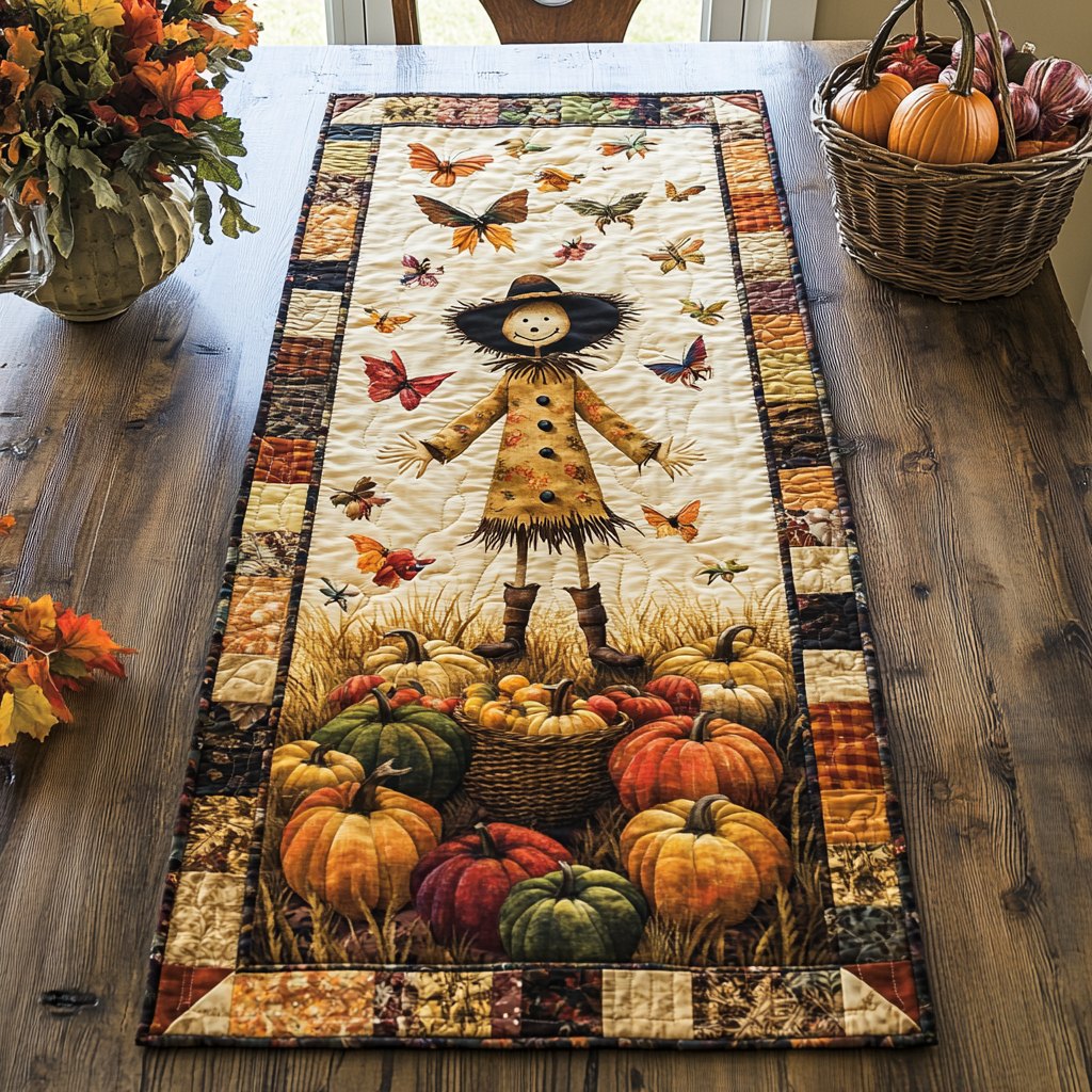 Scarecrow Charm Table Runner