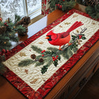 Scarlet Serenade Table Runner