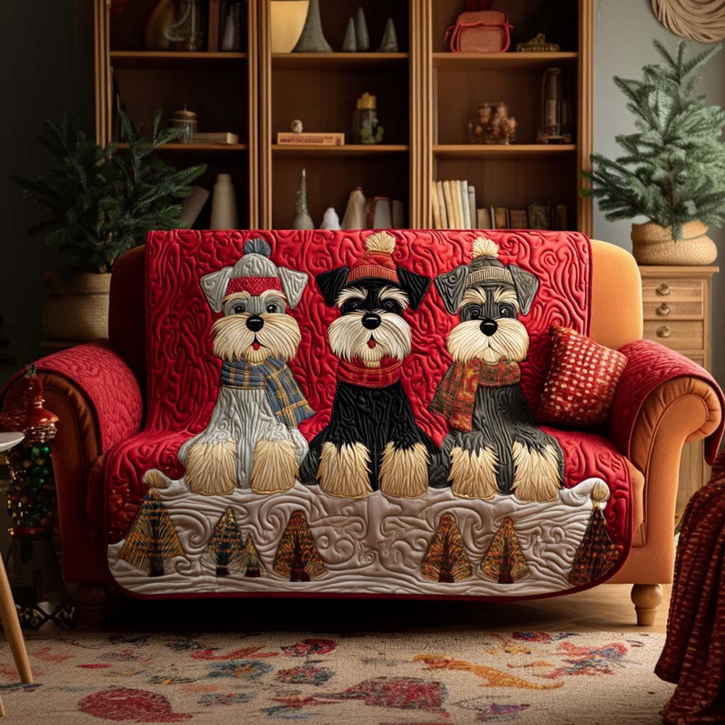 Schnauzer Noel Sofa Cover