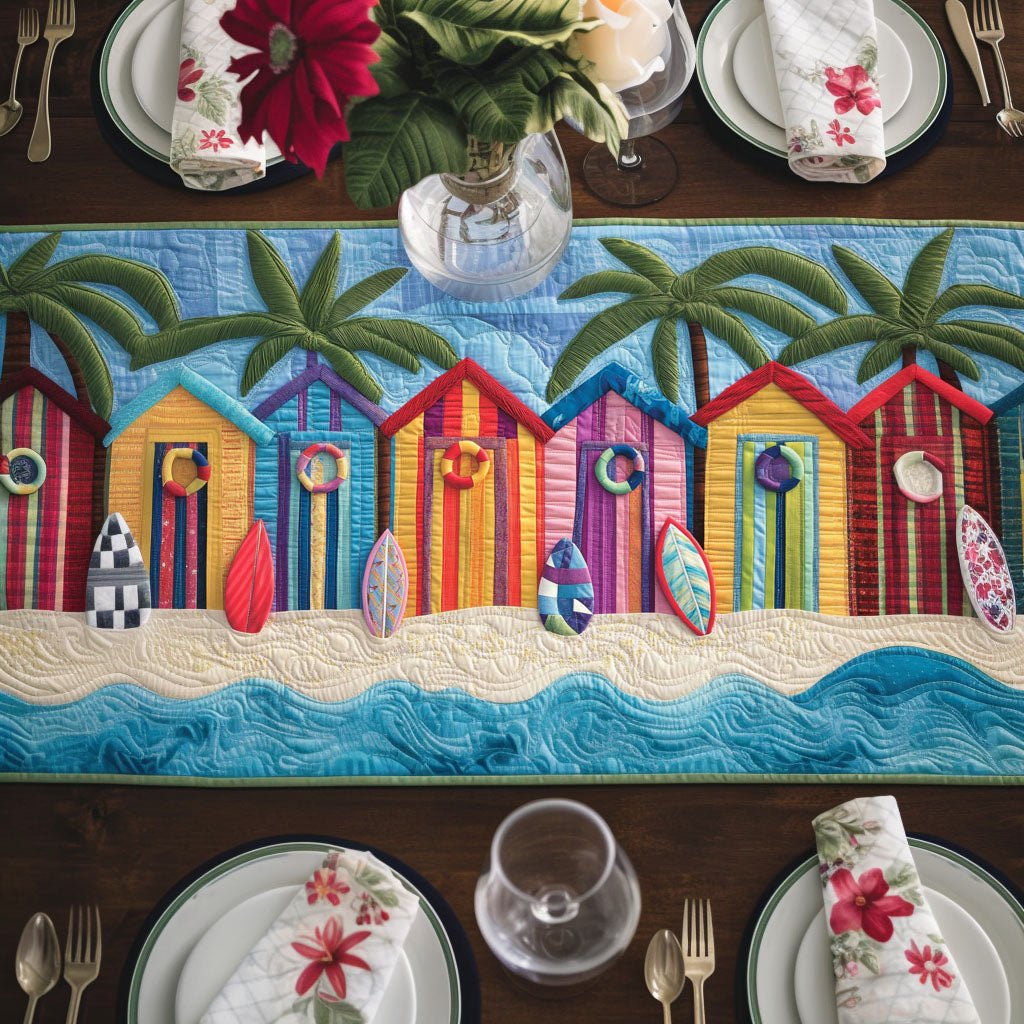 Sea Breeze Huts Table Runner