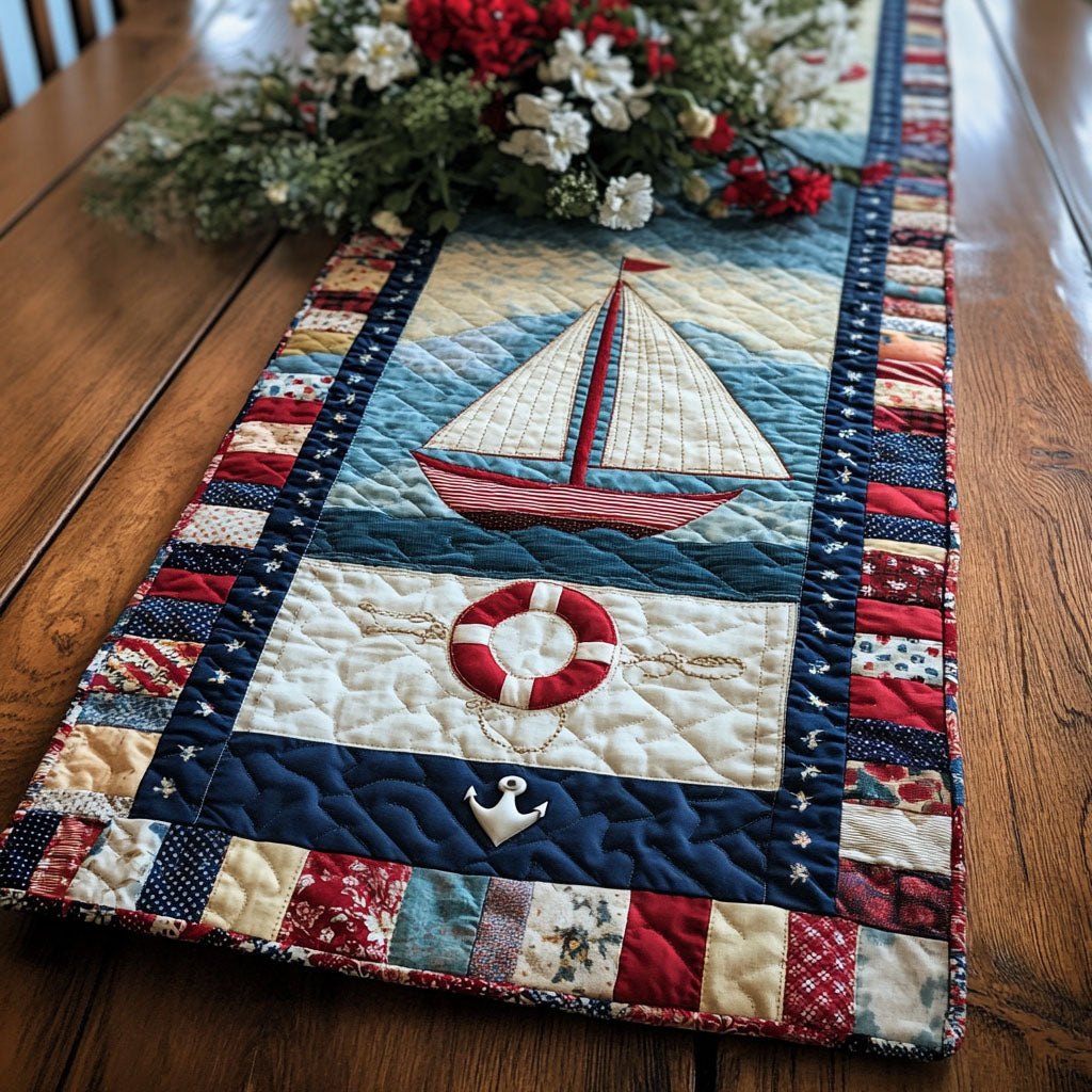 Sea Breeze Sailing Table Runner