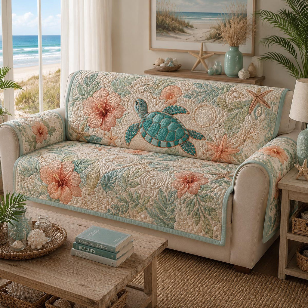 Sea Turtle Cove Sofa Cover
