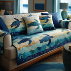 Sea Turtle Glow Sofa Cover