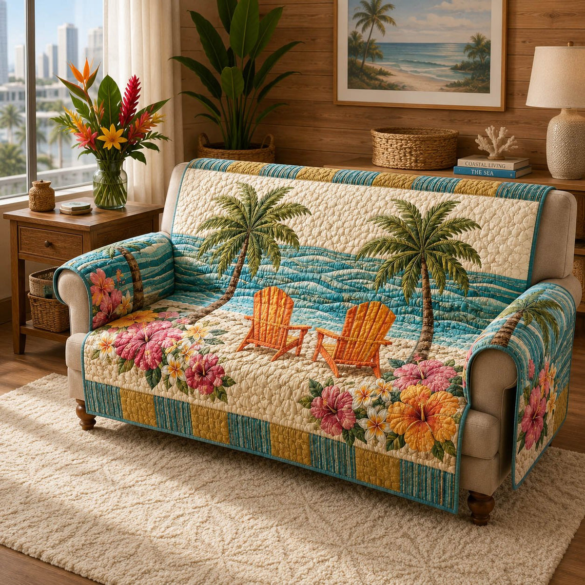 Seaside Days Sofa Cover