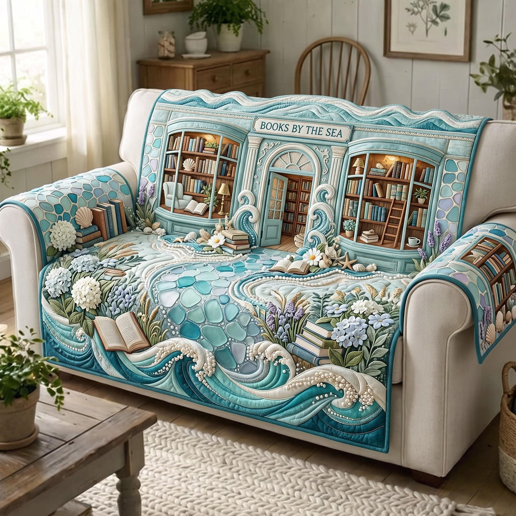 Seaside Library Sofa Cover