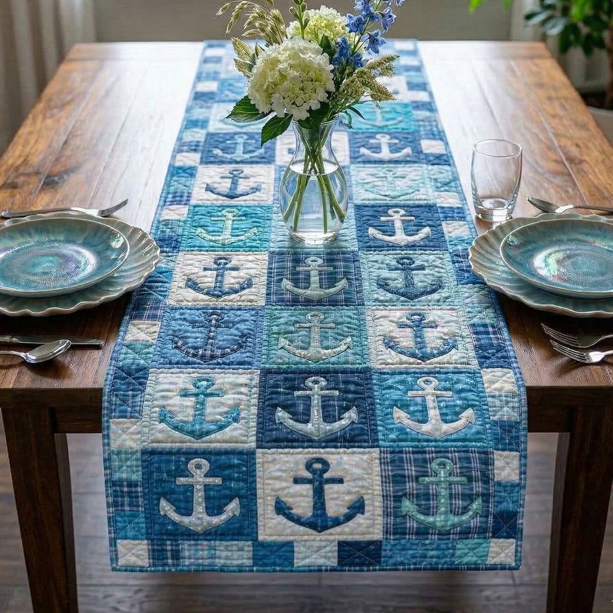 Seaside Patchwork Table Runner