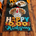 Seasonal Turkey Table Runner