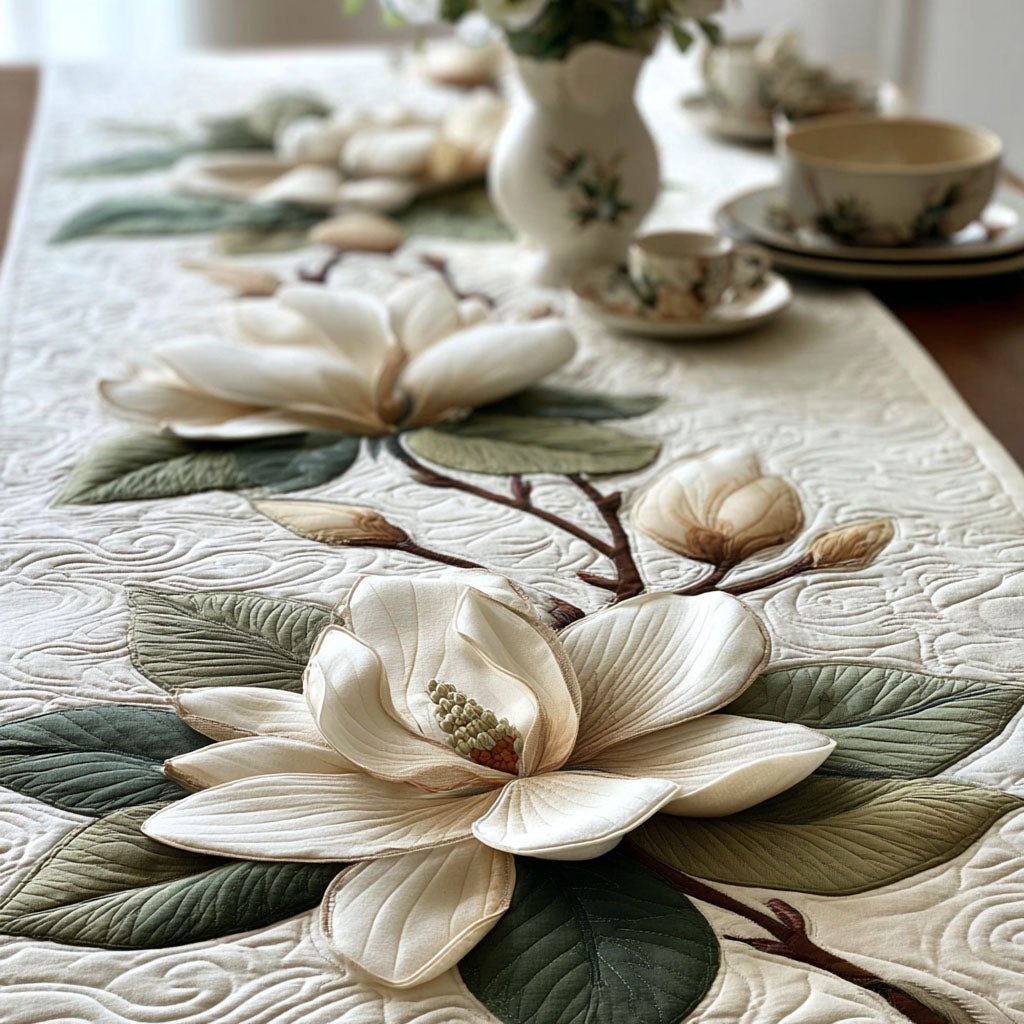 Serene Floral Table Runner