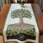 Serene Green Table Runner