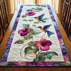 Serene Hummingbird Table Runner
