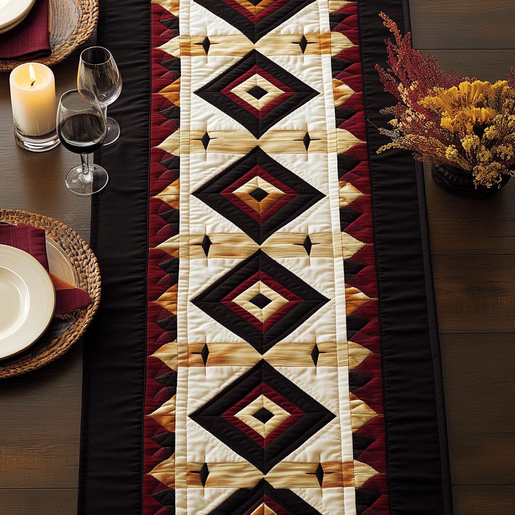 Serene Patchwork Table Runner