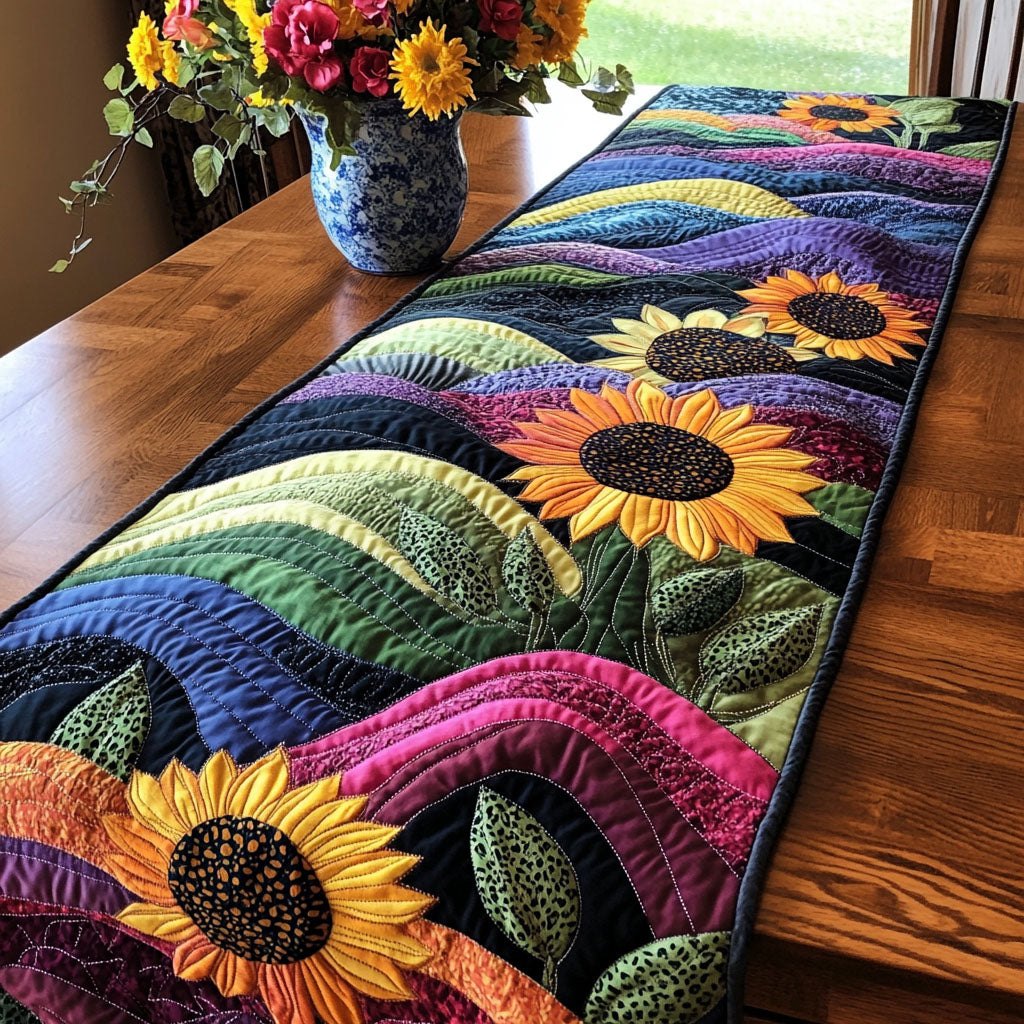 Serene Sunburst Table Runner