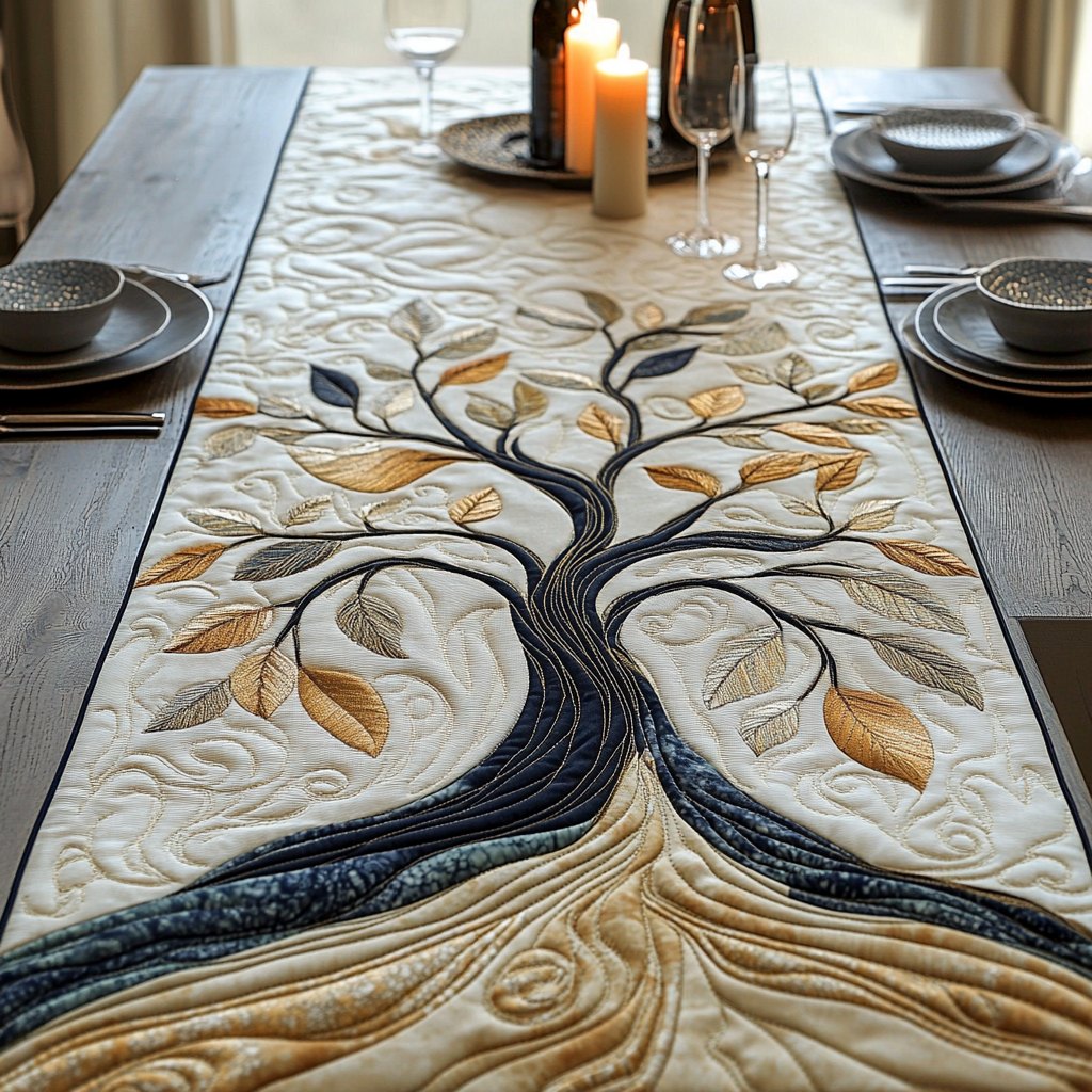 Serenity Tree Table Runner