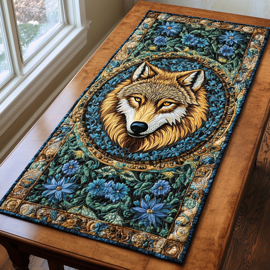 Shadow Wolf Table Runner