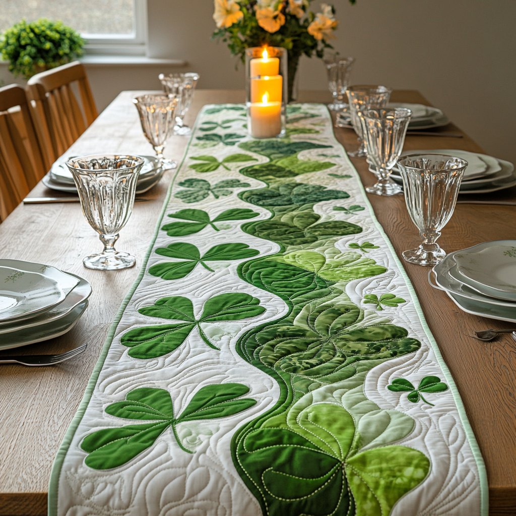 Shamrock Shine Table Runner