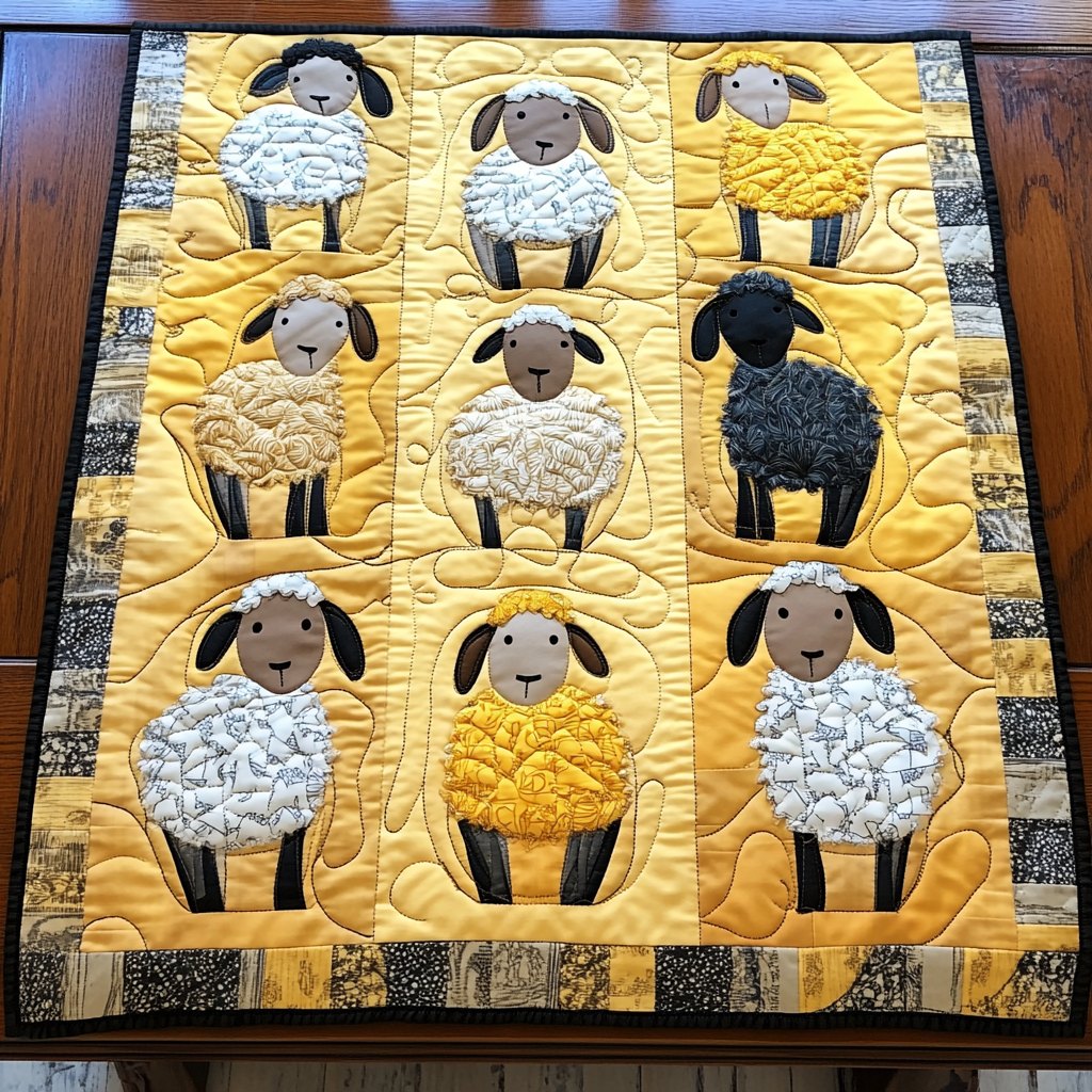 Sheep Bloom Table Runner