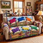 Sheep Fence Frolic Sofa Cover