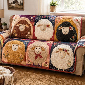 Sheep Meadow Dreams Sofa Cover - Made to Order