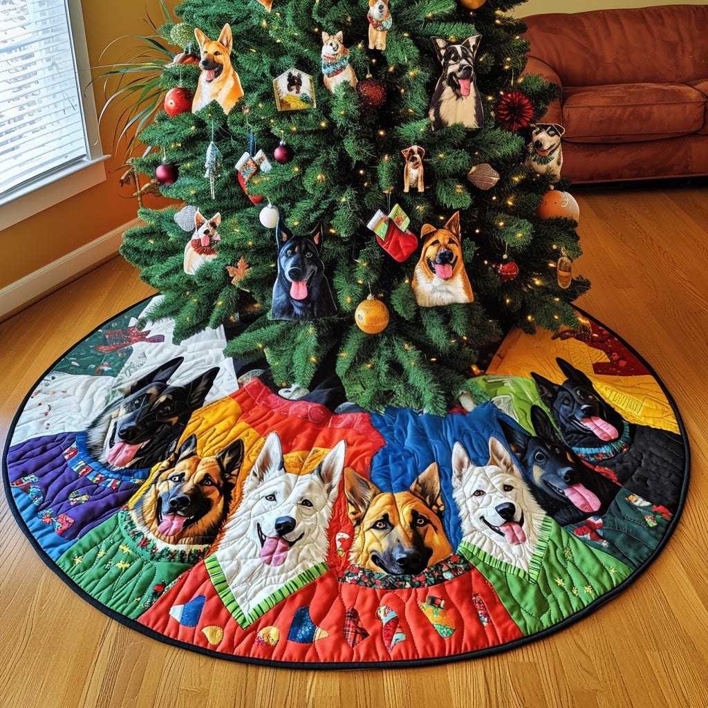 Shepherd Holiday Blessings Christmas Tree Skirt
