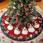 Shetland Sheepdogs Dream Christmas Tree Skirt