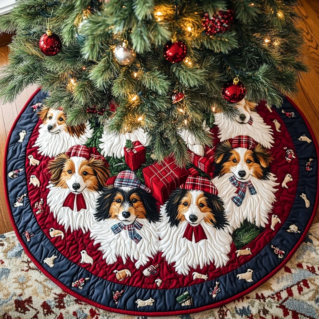 Shetland Sheepdogs Wonder Christmas Tree Skirt