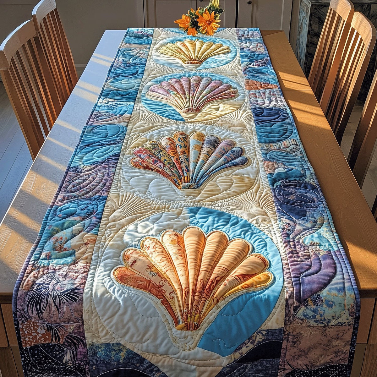 Shoreline Shells Table Runner