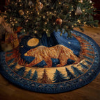 Silent Forest Eve Christmas Tree Skirt