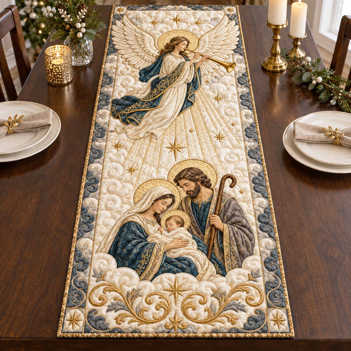 Silent Manger Table Runner