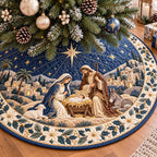 Silent Night Christmas Tree Skirt