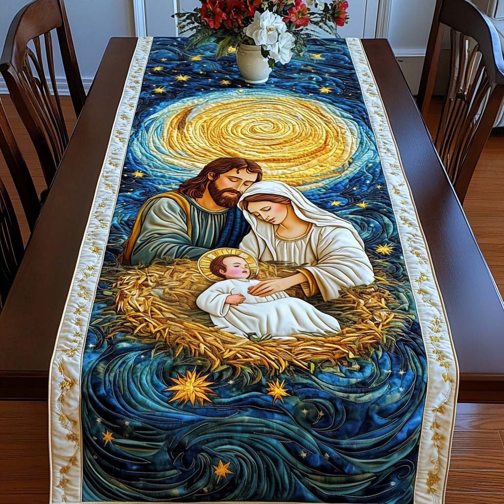 Silent Night Family Table Runner