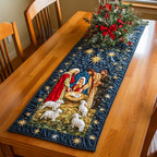 Silent Night Glory Table Runner