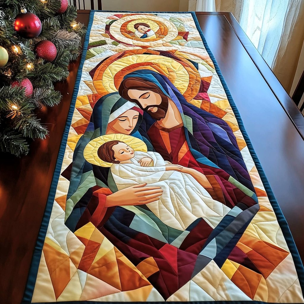 Silent Night Glow Table Runner