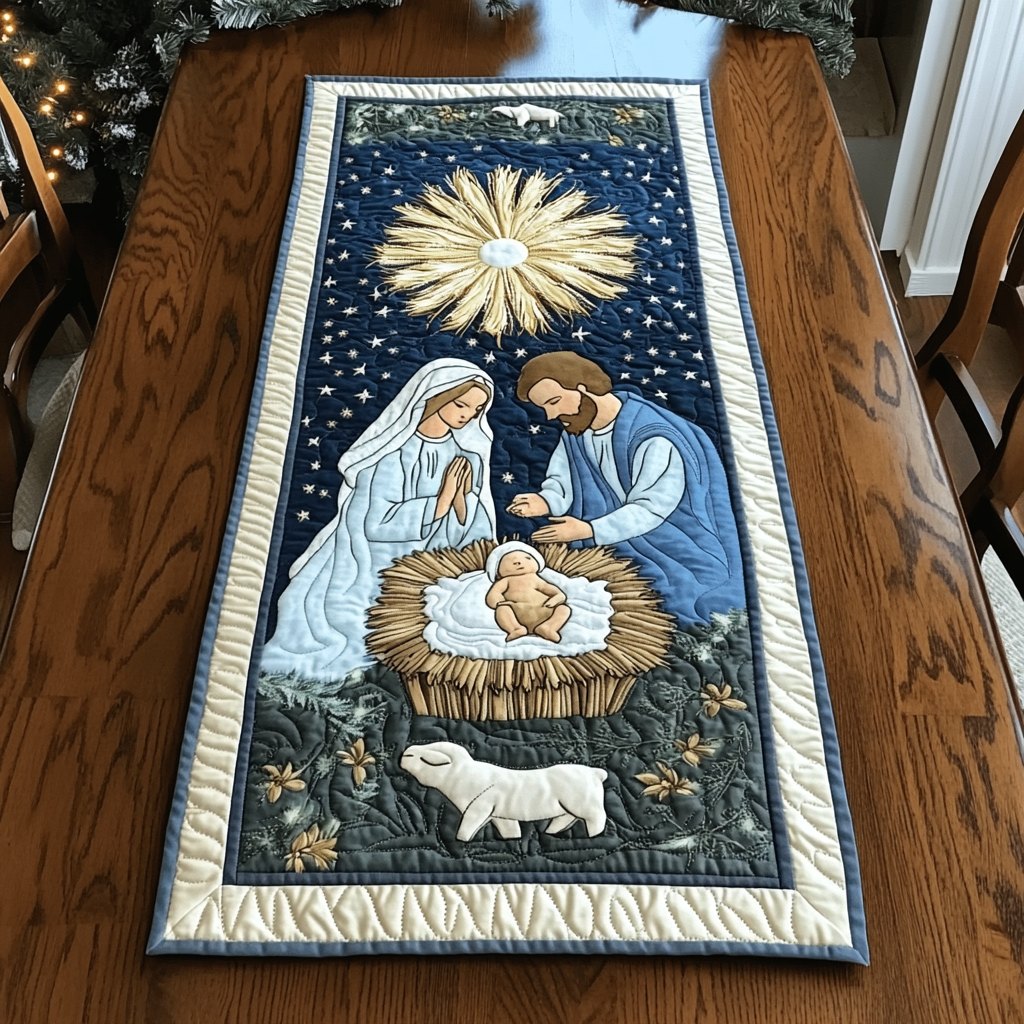 Silent Night Grace Table Runner